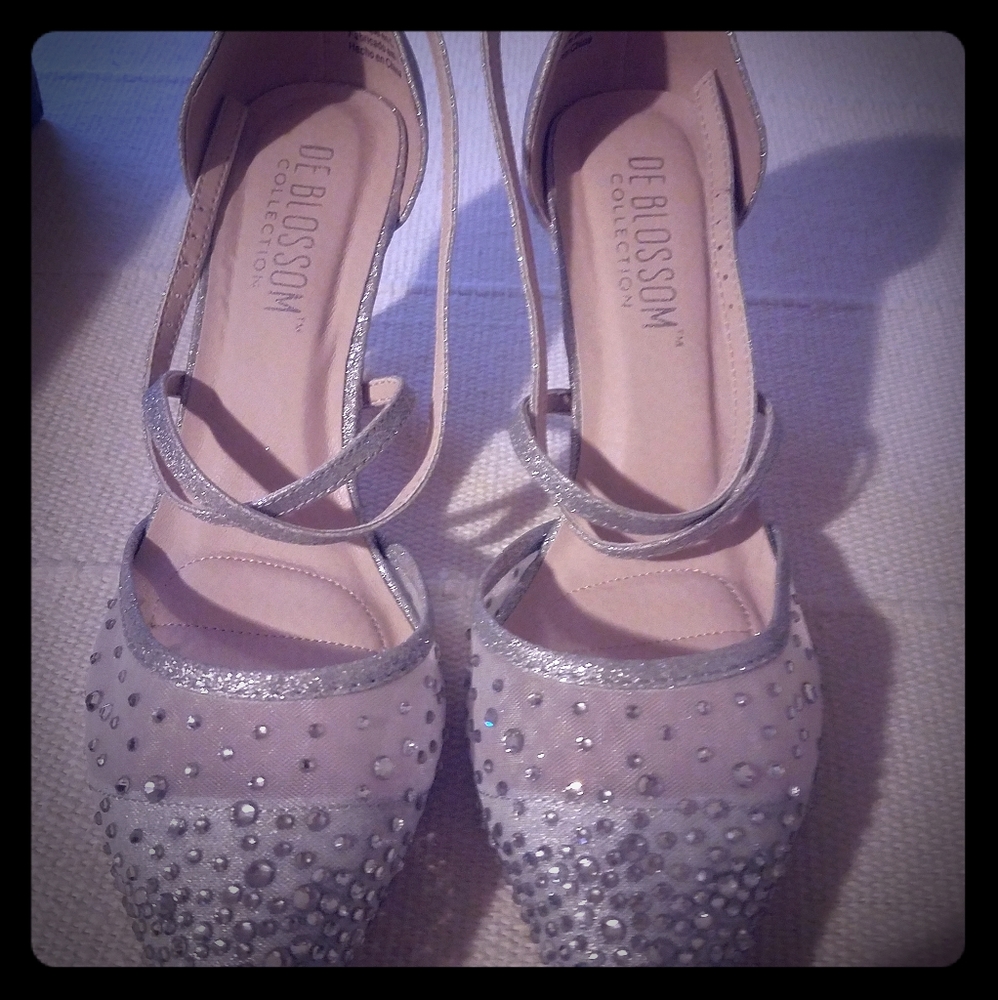 silver DE BLOSSOM dress shoes